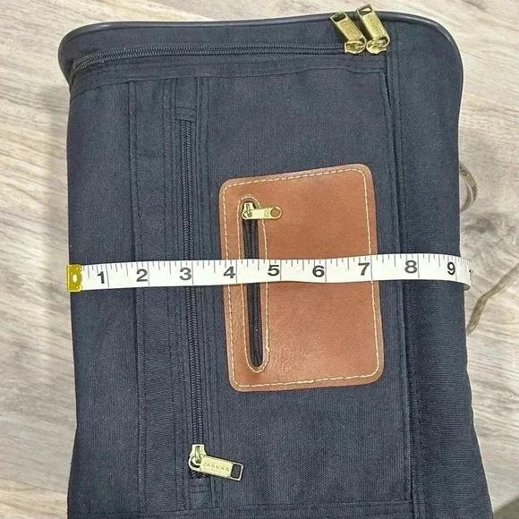 Vintage Jaguar Train Case Carry On Luggage Cosmetic Overnight Travel Duffel Bag - Picture 9 of 10